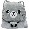 Детская мягкая игрушка "Кошечка" L1128(Grey) игрушка с пледом, размер 40 см