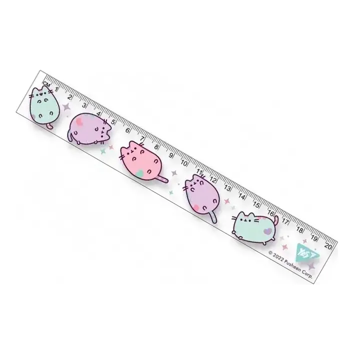 Линейка Yes 20 см "Pusheen" 370622 (Кнц4448)