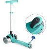 Самокат дитячий триколісний Ricokids Glow бірюзовий