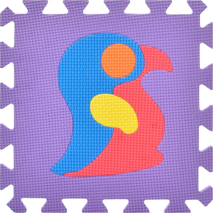 Дитячий килимок Мозаїка "Тварини" M 0376-1, 10 деталей, EVA, 30х30 см