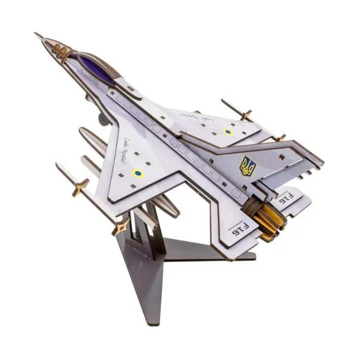 Дерев'яний 3D конструктор "F16" Арт-26913, 79 деталей