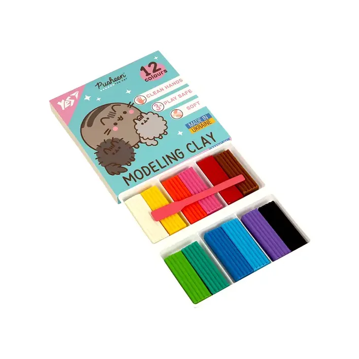 Пластилин Yes, 12 цв., 240г "Pusheen" 540669 (Кнц5432)