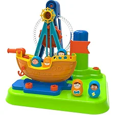 Набор для сборки Edu-Toys Пиратский корабль с инструментами 52 детали (JS026)