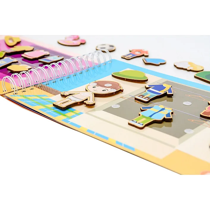 Деревянная игра с наклейками Домик для Мока Бока 6 ст., 103 дет. Puz-88892 PuzzleOK (Дер9892)