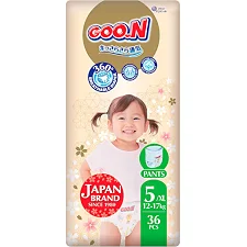 Трусики-подгузники Goo.N Premium Soft (размер 5(XL), 12-17 кг, 36 шт)