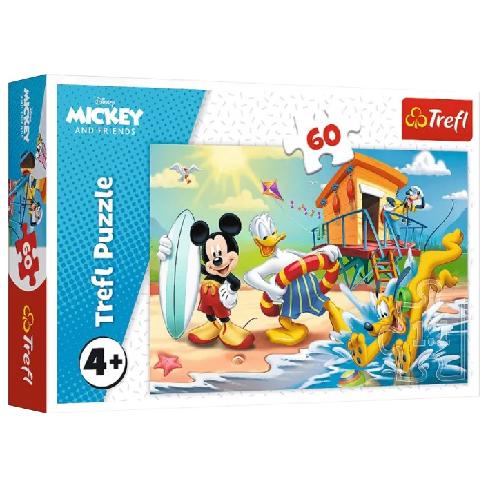 Пазлы &ndash; 60 элм. - 17359 "Микки Маус. Интересный день", Trefl (Паз7359)