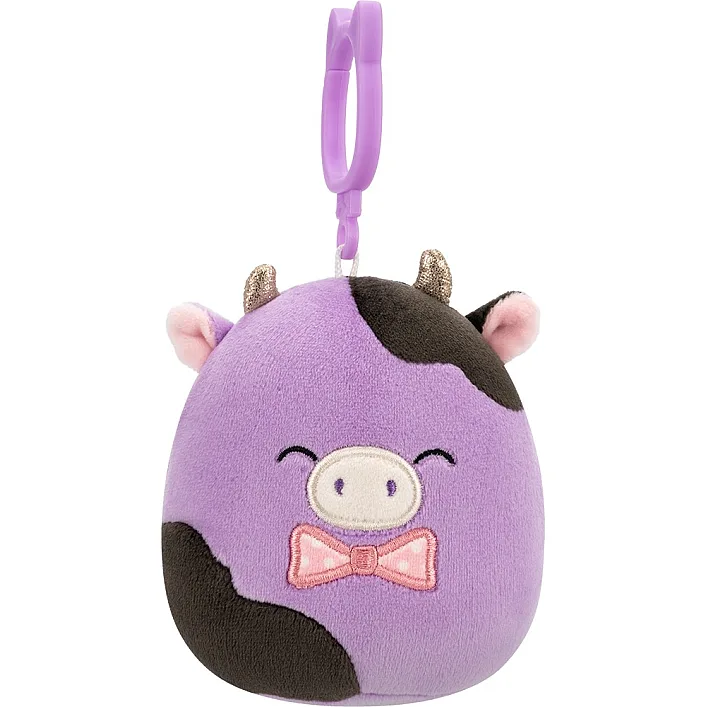 Мягкая игрушка на клипсе Squishmallows – Коровка Алекси