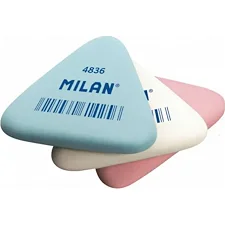 Резинка треугольная TM MILAN CNM4836B картонная упаковка, микс 5*4,4*0,7см (Кнц8242)
