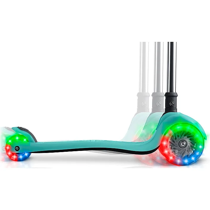 Самокат дитячий триколісний Ricokids Glow бірюзовий