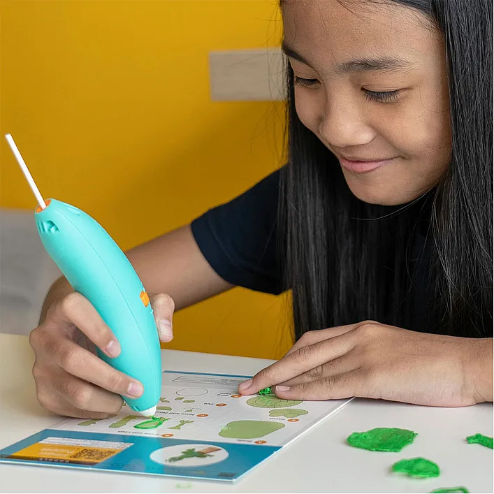 Набір стрижнів для 3D-ручки 3Doodler Start – МІКС (75 шт: зелений, жовтий, рожевий)
