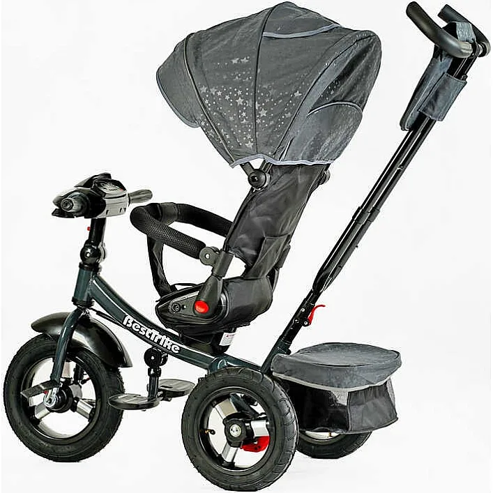 Велосипед 6088 F – 980-66 Best Trike (1) ПОВОРОТНОЕ СИДЕНИЕ, СЛОЖНОЕ КЕРМО, ФАРА МУЗЫКАЛЬНАЯ С USB,Bluetooth НАДУВНЫЕ КОЛЕСА, ПУЛЬТ ВКЛЮЧЕНИЯ СВЕТА И ЗВУКА