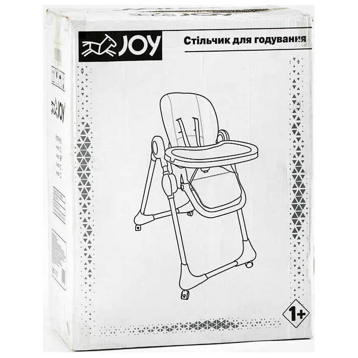 Стільчик для годування Joy K-94011 (1) мягкий чохол ПВХ, 4 колеса, з’ємний столик, корзинка, в коробці