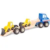 Игрушечный Автовоз с 2 строительными машинами, New Classic Toys (19614)