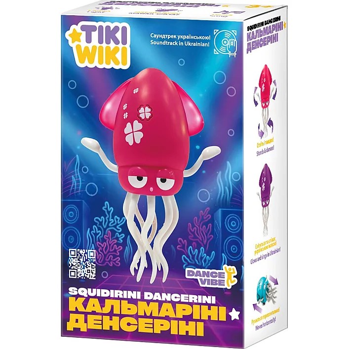 Інтерактивна іграшка TIKI WIKI – КАЛЬМАРІНІ ДЕНСЕРІНІ (світло, українською, рубіновий)