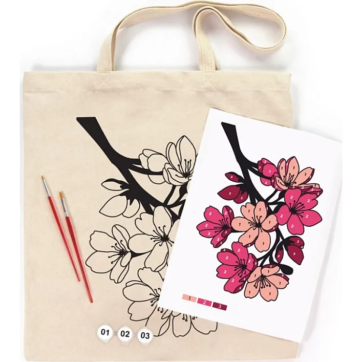 Набор для творчества экосумка-раскраска "Flowers" N0003653, 38х42 см