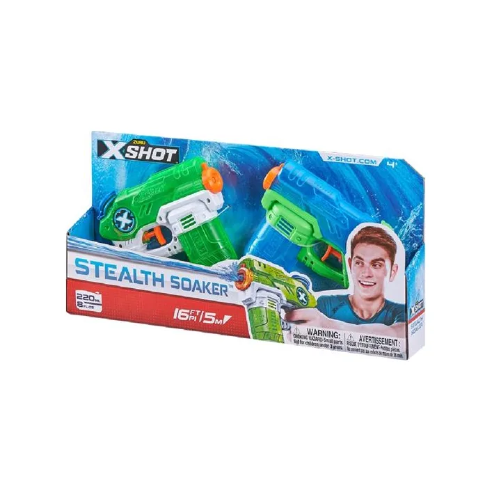 Набор водных бластеров X-Shot Warfare Double Small Stealth Soaker 2 шт. (01227R)