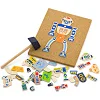 Набор для творчества Viga Toys Деревянная аппликация Робот (50335)