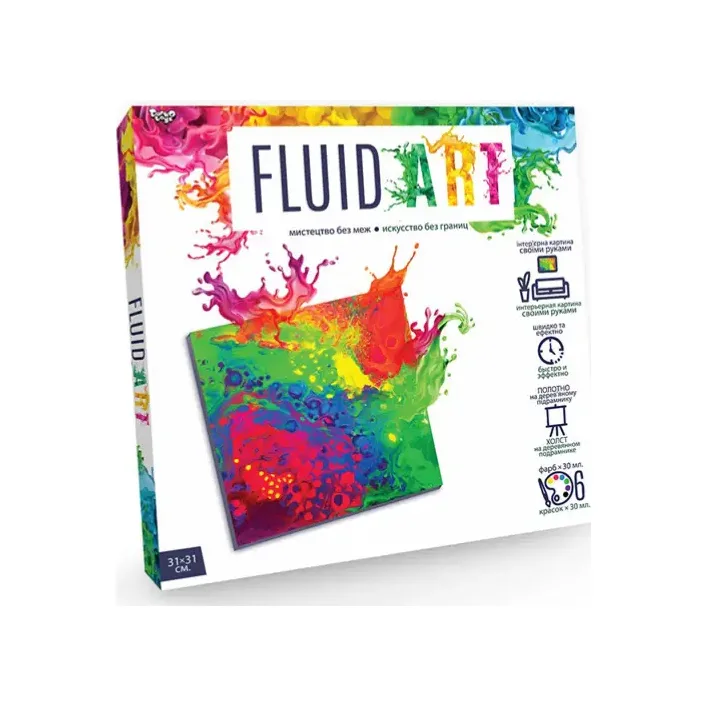Креативна творчість "Fluid ART" FA-01-01,02,03,04,05 DANKO (Нас9303)