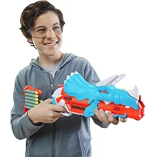 Бластер Nerf DinoSquad Тricera-Blast 12 патронов (F0803)