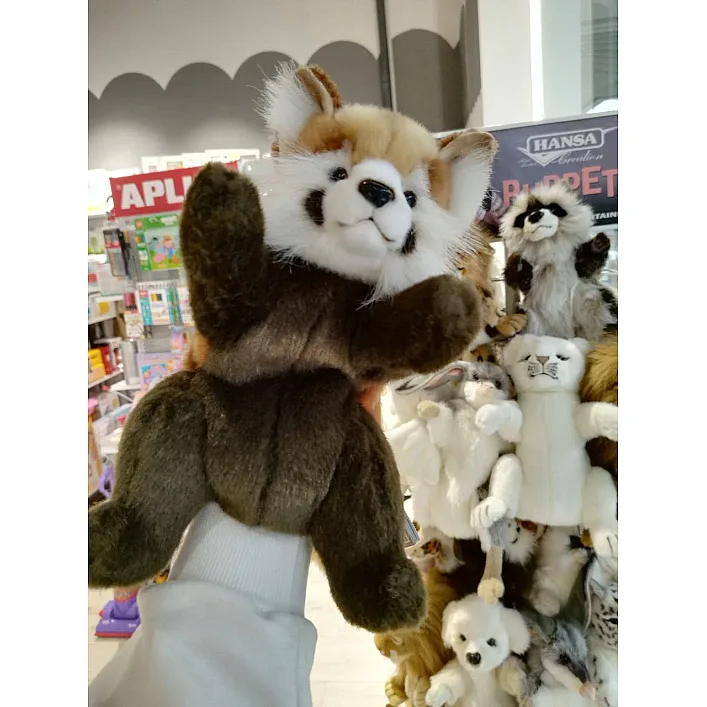 М'яка іграшка на руку Червона Панда, серія Puppet, 20 см. висота, Hansa (4027)