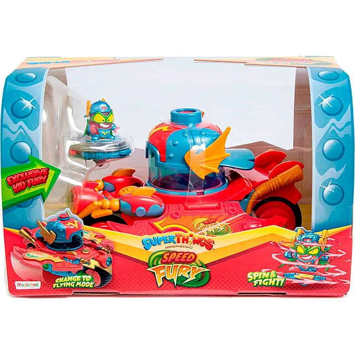 Игровой набор SUPERTHINGS серии «Rivals of Kaboom» – ЯРОСТНАЯ СКОРОСТЬ (машинка, 1 экскл. фигурка)