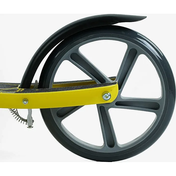 Самокат двухколесный "Best Scooter" FL-14320(4) стальная рама, ручной тормоз, колеса PU 200мм, 1 амортизатор передний, в коробке