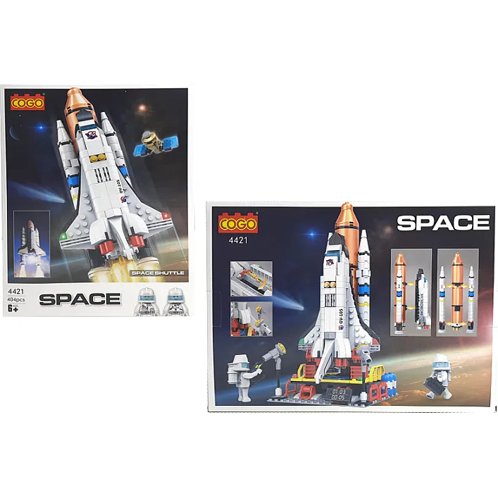Конструктор "COGO" "Космический шаттл" 404дет 4421 (Р) р.41*30,5*6,3см (Кон4421)