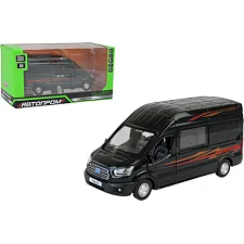 Машина АВТОПРОМ 68453 Ford Transit 1:35, на батарейках, світло, звук, відкриваються двері,коробка р.21,5x9x11,5см (Маш4694)