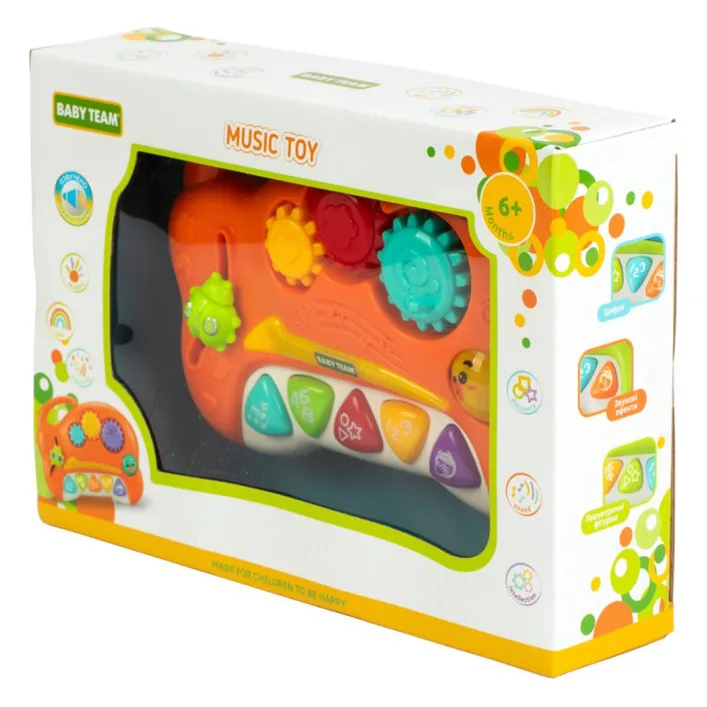 Детская музыкальная игрушка "Забава" 8645(Orange) оранжевый