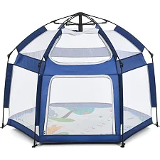 Дитячий манеж MR 1512 Sapphire Blue 146×127×110 см