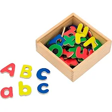 Набор магнитных букв Viga Toys Английские заглавные и строчные 52 шт. (50324)