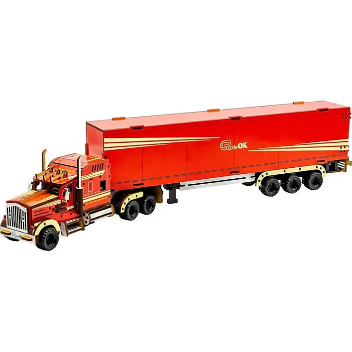 Деревянный 3D конструктор "Wood Truck" Puz-00952 PuzzleOk (Дер6369)