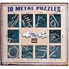 Набір головоломок 10 Metall Puzzles blue Eureka 3D Puzzle 473356, 10 головоломок