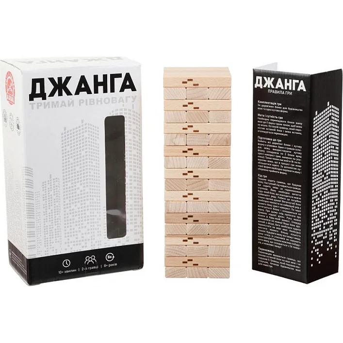 Настольная игра Джанга Arial 910015, 54 блока