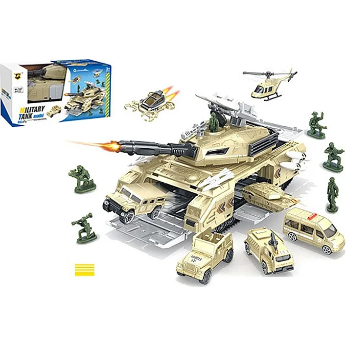 Танк военный с набором в коробке P935-A р.28*12,9*14,7см (Маш9359)