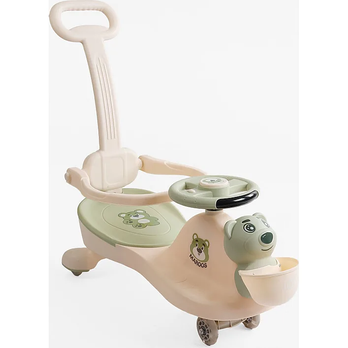 Каталка-толокарь JOY SJ-325-74 (6) колеса PU со светом, музыка и свет, защитный бампер, родительская ручка, в коробке