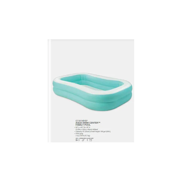 Intex Басейн 57181 NP "Aqua Swim Center" (3) розміром 229х147х46см., Обсяг: 600л, від 3 років
