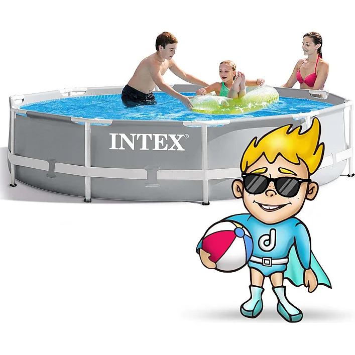Бассейн каркасный 15в1 INTEX 26702, 305 х 76 см + машина для создания пузырей