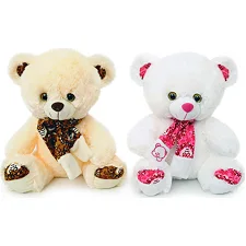 Мишка с шарфом музыкальный (2 цвета) 3314/30 30 см (Мяк1430)
