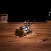 Коллекционная модель-конструктор Metal Time Graceful CAT Бульдозер механический двухцветный (MT073)