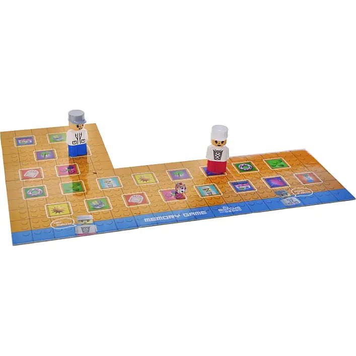 Конструктор "Block&Steps: Розовая Вилла" + ходилка и мемори игра 3в1, 124дет. QB300-206 qbee (Кон3296)