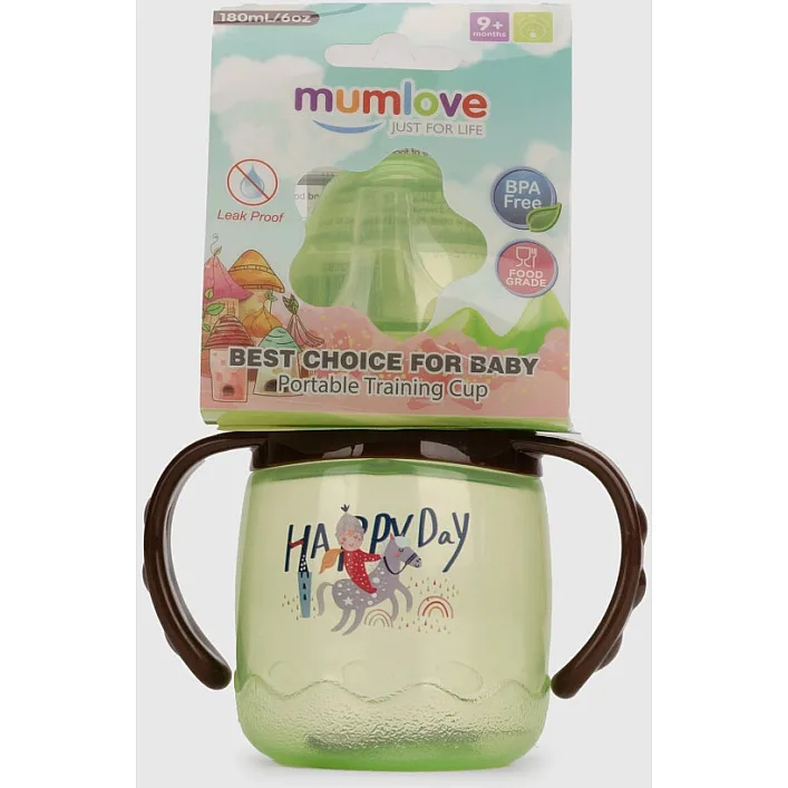 Поильник с силиконовым носиком MGZ-0314(Green) 180 мл
