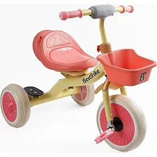 Велосипед 3-х колесный BS-41363 "Best Trike" (1) колеса EVA переднее 10&rsquo;&rsquo;, заднее 8&rsquo;&rsquo;, стальная рама, УКР.ОВЗУЧИВАНИЕ, свет, корзина, в коробке