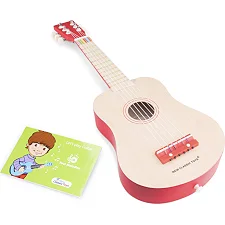 Детская гитара де люкс, New Classic Toys, красная, арт. 10300