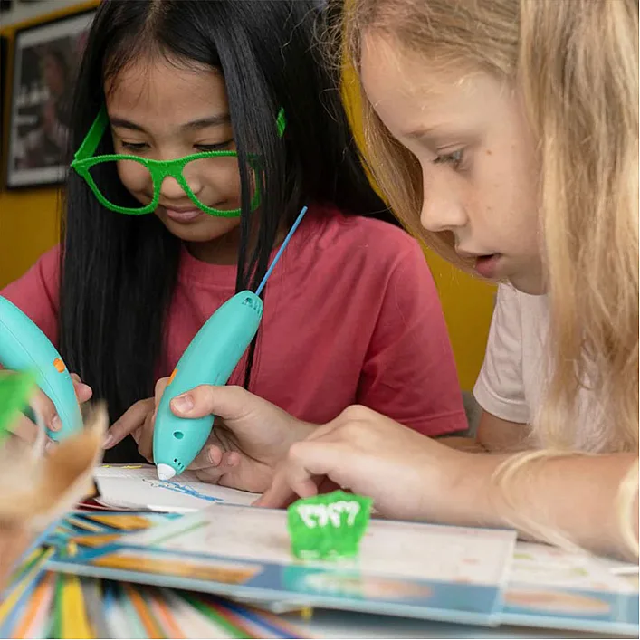 Набір стрижнів для 3D-ручки 3Doodler Start – МІКС (75 шт: зелений, жовтий, рожевий)