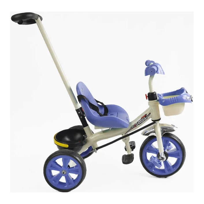 Велосипед 3-х колесный BS-70362 "Best Trike" (1) колеса EVA переднее 10', заднее 8', стальная рама, УКР. ВЗУЧИВАНИЕ, родительская ручка, в коробке