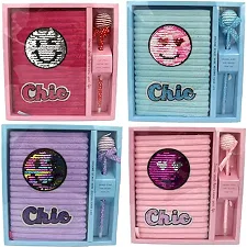 Блокнот пушистый с ручкой "Chic" "Насекомые" линия P64 70г mix (Кнц1949)