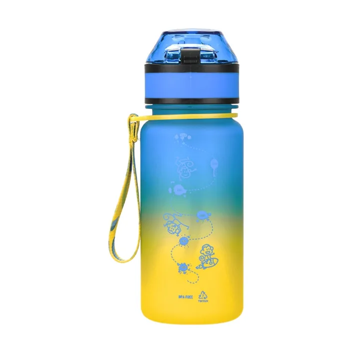 Детская бутылка для воды LittleBig UZSPACE 3020(Yellow-Blue) 350 мл, желто-голубая