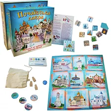 Настольная игра "Почаевская лавра" Strateg 30102, 5 деревянных фигурок