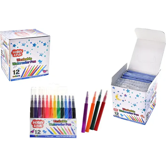 Фломастери 12 кольорів (в блоці 12шт) 886-1 (Н) р.14*15*15,5см (Кнц6297)